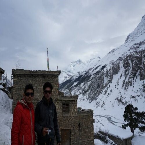  view from Manang during winter