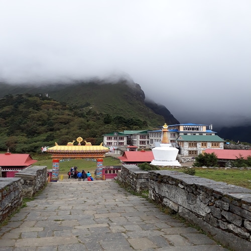  Beautiful Tengboche Village with lush greenery