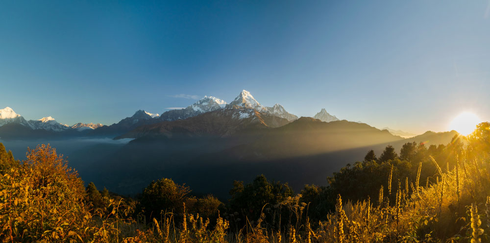  sunrise at Massif Annapurna Range