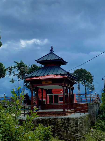 "Manakamana Temple near Kalu Pandey Memorial Park, a sacred site in Kathmandu, Nepal."